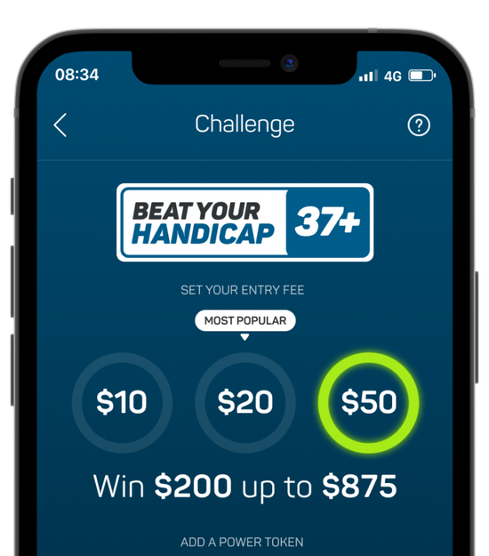 MoneyShot App - Beat Your Handicap Challenge