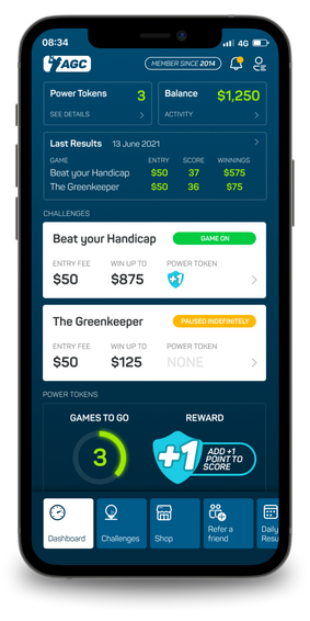 MoneyShot App Dashboard Screen